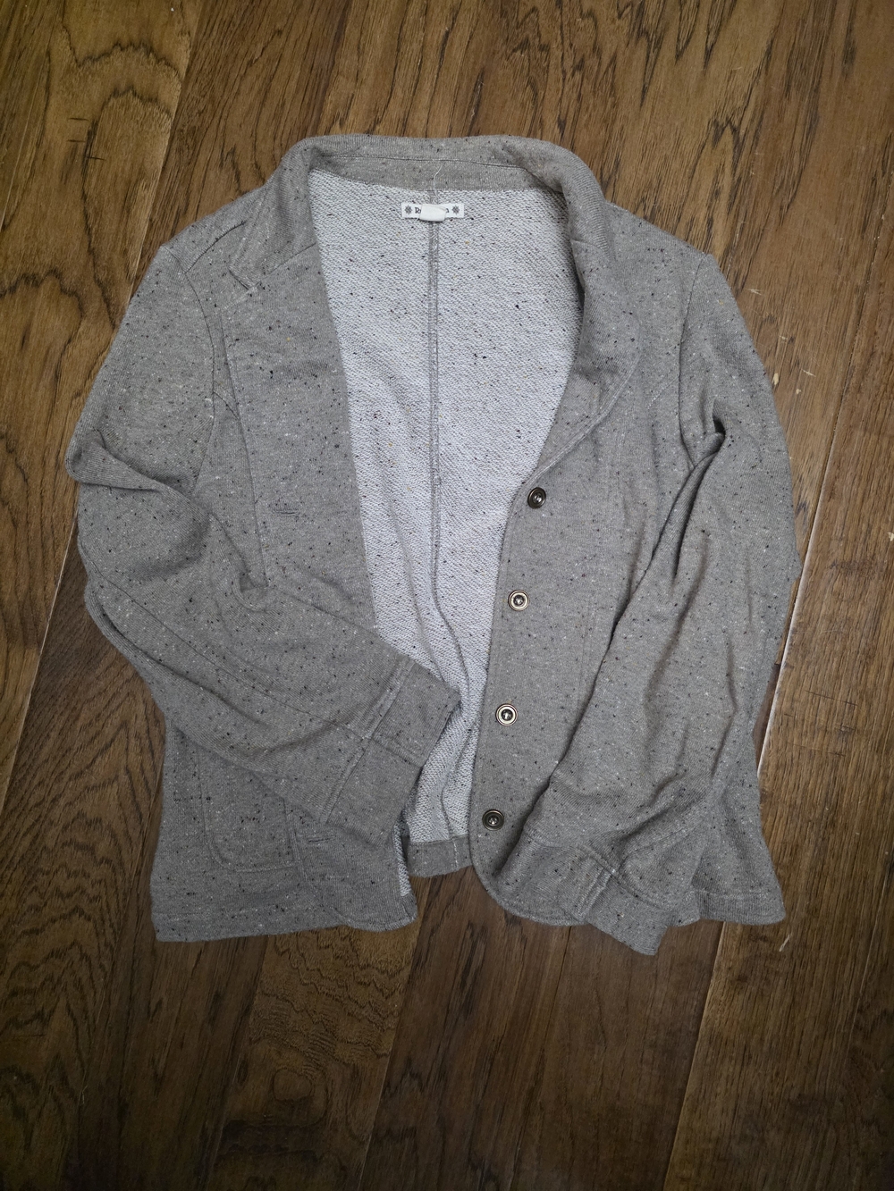 Ruff Hewn Womens Speckled Taupe Cardigan Sweater sz XL